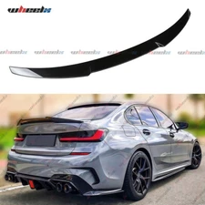 Gloss Black CS Style Highkick Trunk Spoiler For 19-25 BMW G20 330i M340i M3 G80
