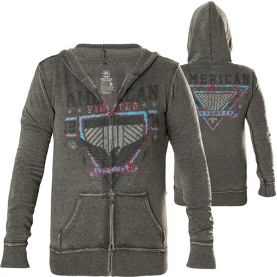 AMERICAN FIGHTER Affliction Damen Hoody Clearmont Artisan Grau Jacken 