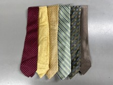 Lot of 6 Mens Dress Ties - Earth Tones - Michael Kors, Geoffrey Beene, Dockers..