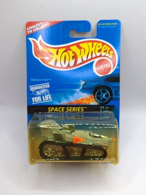 1996 Hot Wheels #391 Space Series 4/4 TREADATOR Silver Blue/Black MW Wheels(173)