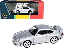 Ruf Ctr2 Silver Metallic 164 Diecast Model Car By Paragon Pa-55371