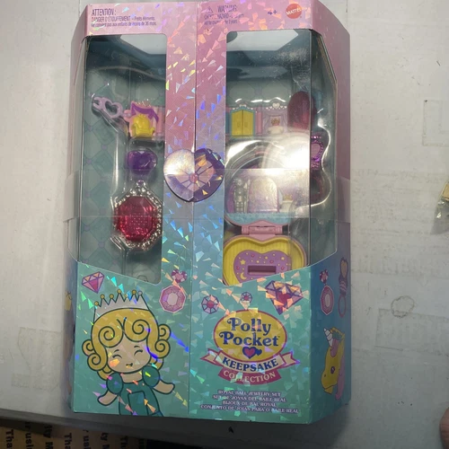 Polly Pocket Keepsake Collection Royal Ball Jewelry Set, Unicorn Castle Theme