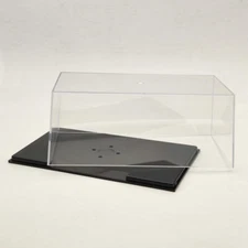 Display Box Acrylic Case Cover Transparent DustProof 1:24 1:32 Models Stand 22cm