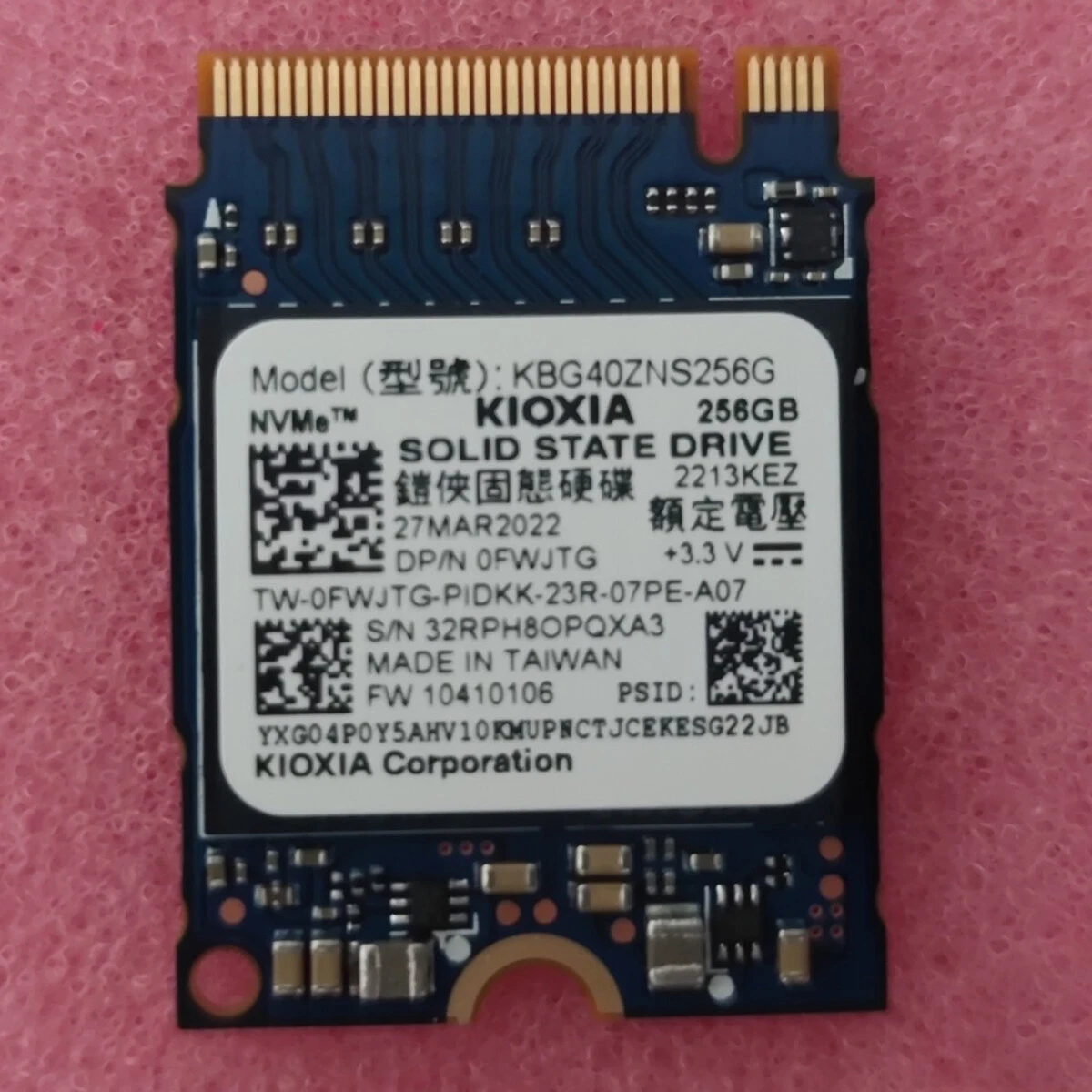 Toshiba KIOXIA BG4 512 GB 256 GB N M.2 2230 SSD For Surface Pro 7+ 8 Steam Deck