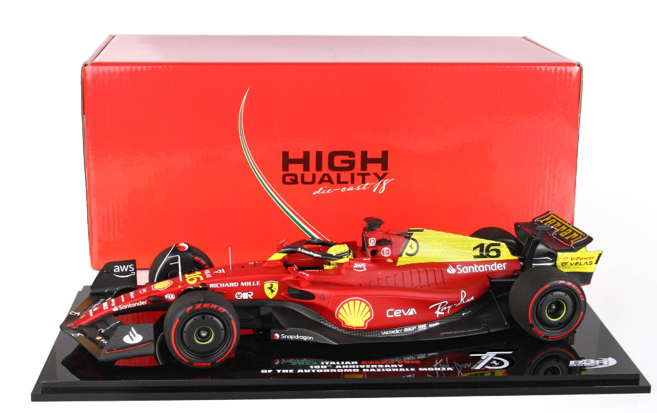 Ferrari SF-75 GP Italia Monza 2022 Leclerc 1/18 BBR NO DISPLAY