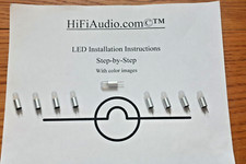 McIntosh C39 Preamp Faceplate Lamps Kit LED Bulbs Lights replacement instruction