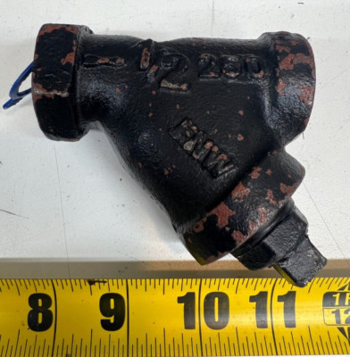 1/2'' FNW Wye Y-Strainer Female NPT Cast Iron Mesh Size 20 400 WOG 559B Fitting