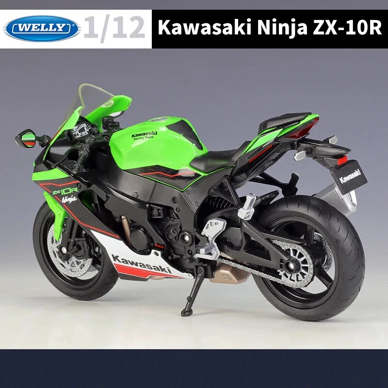 Moto Miniature WELLY 1/12 Kawasaki Ninja ZX10R Model Toy Modèle Réduit - Photo 4/4