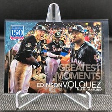 2019 Topps Series 2 150 Years of Baseball Edinson Volquez Black Parallel 57/299