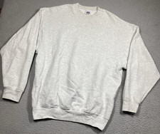Vtg BVD Sweatshirt Mens XXL Gray Cotton/Poly Pullover Made In USA Blank 90's