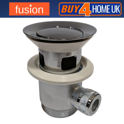 Fusion Chrom Badezimmer Waschbecken Stange betrieben Push Pull Hebel Pop Up Ablauf (OHNE STANGEN)
