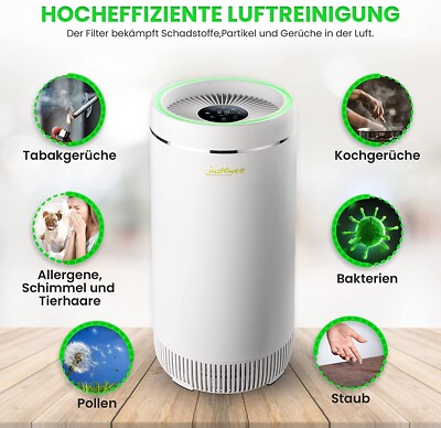 Justluxx a-MAX-3 - Luftreiniger Luftsterilisation - UVC LED und HEPA H13 Filter