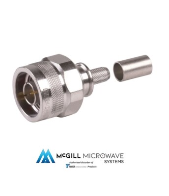 Times Microwave EZ-240-TM Stecker – Mikrowellenstecker Für LMR-240 Kabel, 10 Stück