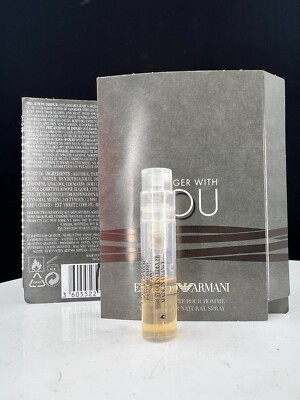 Stronger With You by Giorgio Armani Eau De Toilette vials - NEW (LOT OF 2)