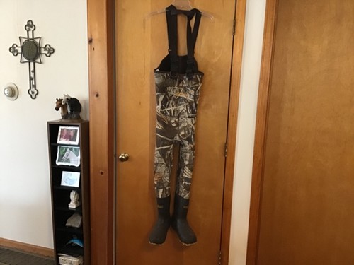 Cabela's Advantage Max 4 HD CAMO Chest Boot Waders Neoprene Men Size 5 #IB-L - Picture 18 of 23