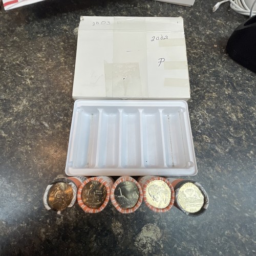 2003 P full state quarter set AL IL ME AR MO 5 rolls uncirculated W/MINT BOX - Picture 1 of 15