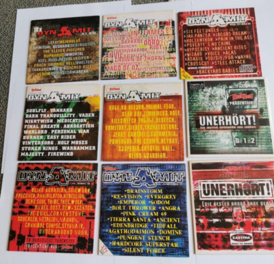 9 x CD Compact Disc - Hard Rock -- Dynamit Unerhört -- MIX wie abgebildet