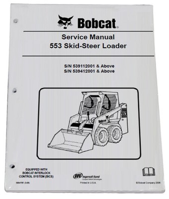 Bobcat 553 Skid Steer Loader Service Manual Shop Repair Book 1 Part #  6904705 | eBay