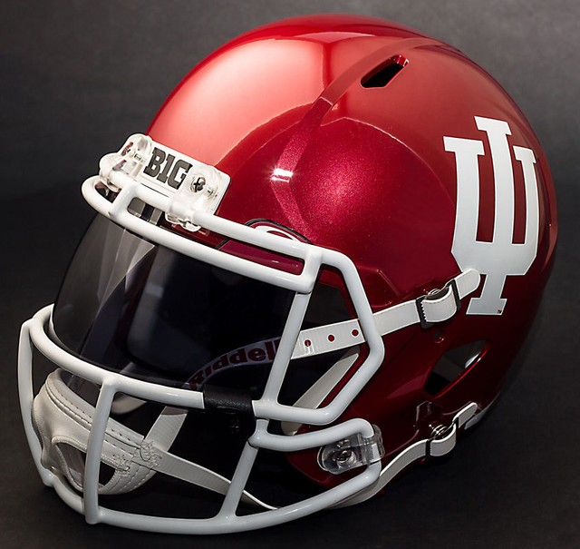 INDIANA HOOSIERS (Anodized Crimson) Riddell FullSize Speed Authentic Helmet eBay