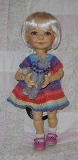 Monique Gold BANGS Doll Wig 8/9 WHITE BLONDE Synthetic Mohair Short Chop A NWT