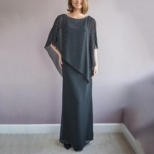 Mother of The Groom Dresses For Wedding With Sequin Chiffon Formal Evening Gowns
