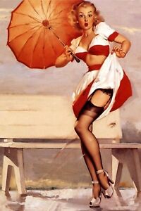 Pin-Up Military beautiful Woman near the tank Photo 4x6 Y Pin-Up Military beautiful Woman near the tank Photo 4x6 Y