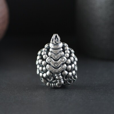 I05 Pendant Scorpion with Vajra Symbol Buddhist Sterling Silver 925