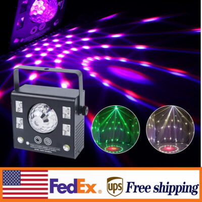 New 4 in 1 Mixed LED Light Party DJ Disco Lights Effect Pattern Strobe Light