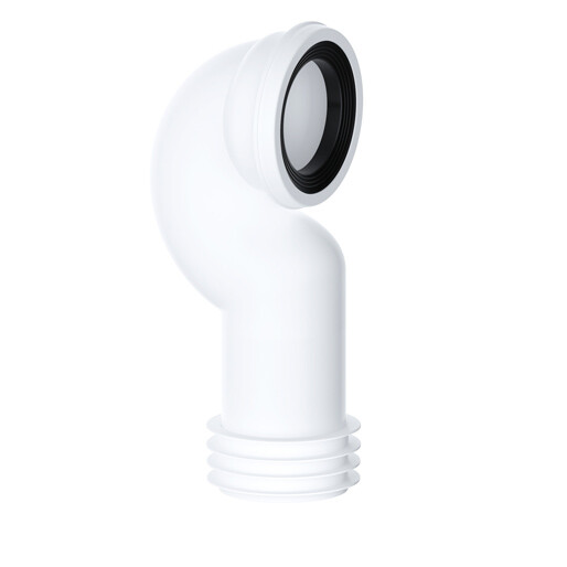 Viva 4"" 110mm PP0006 Easi-Fit 90 Degree Swan Neck Bent WC Toilet Pan Connector - Image 2