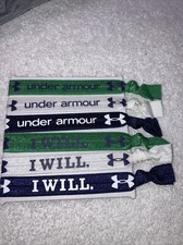 Under Armour Women  s Athletic Hair Ties 12 Pack Green White Black New