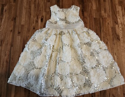 American Princess sz. 4t formal dress Embellish flowers sequins Easter  Wedding | eBay