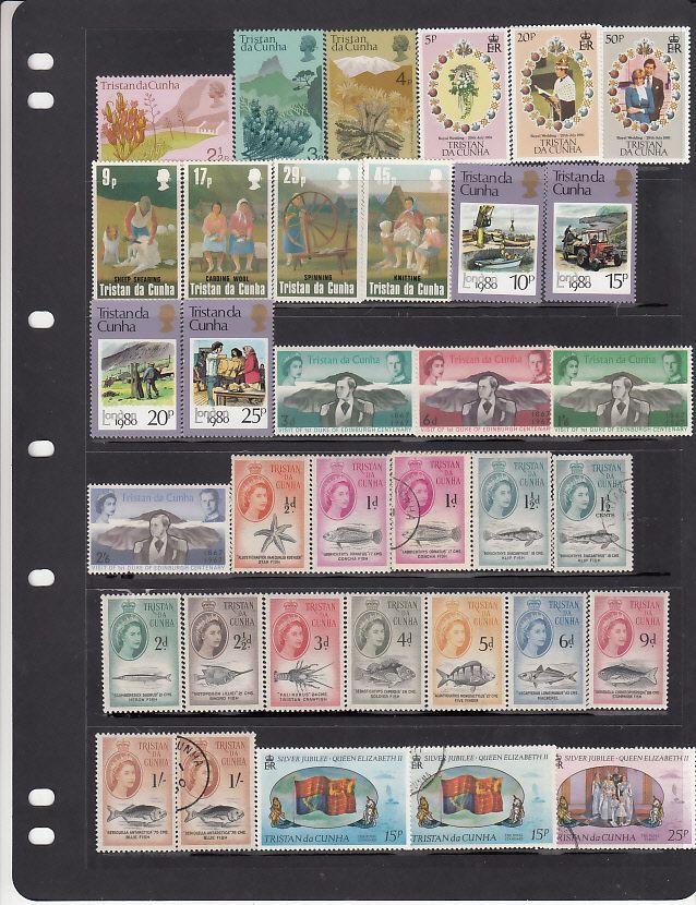 Tristan da Cunha 90no. MINT & used different stamps (19522020) (CV