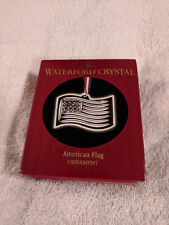 Waterford Crystal American Flag SPIRIT OF AMERICA Christmas Ornament 108601