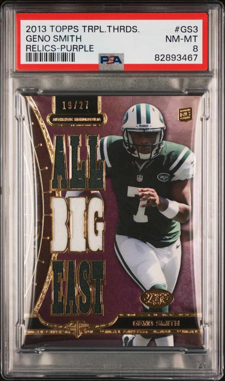 Geno Smith Topps Triple Threads Relics #GS3 Purple
