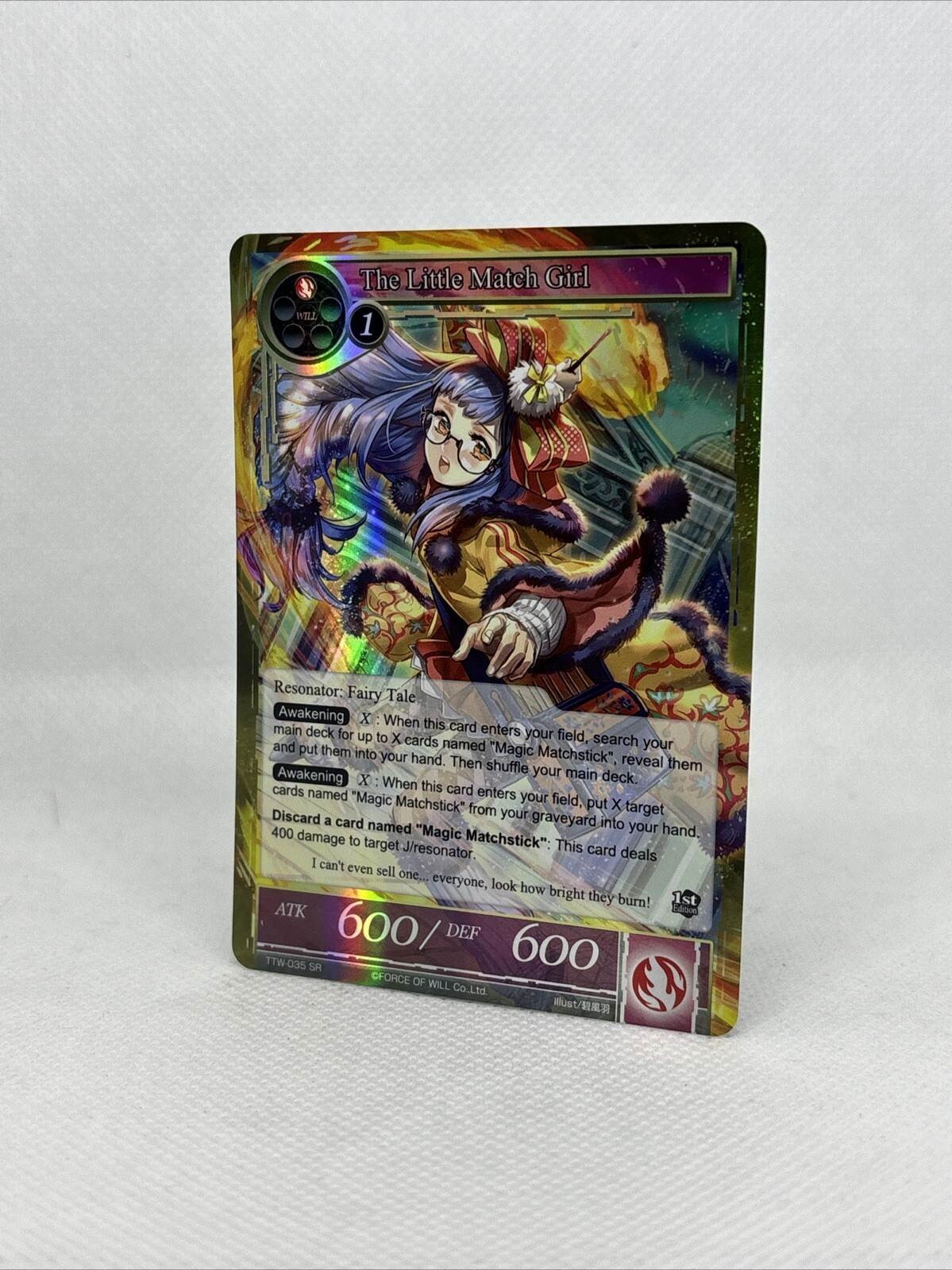 THE LITTLE MATCH GIRL TTW-035 SR FOIL Force of Will TCG