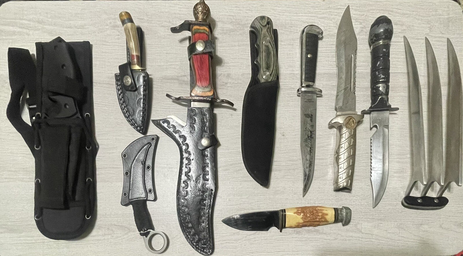 Fixed Blade Knife Lot Used eBay