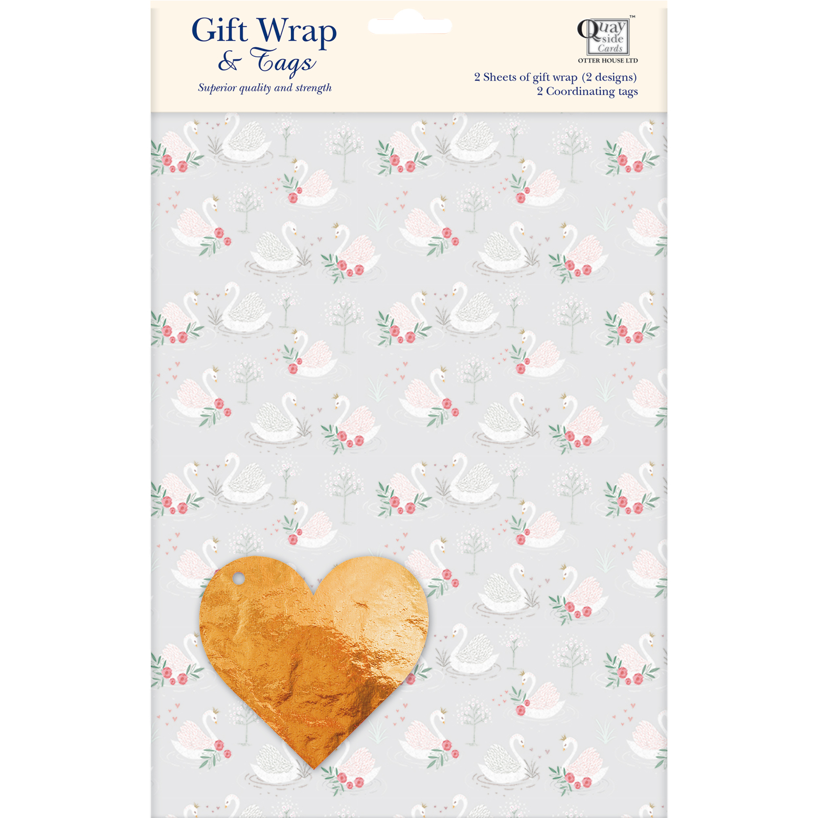 Gift Wrap & Tags - Swans
