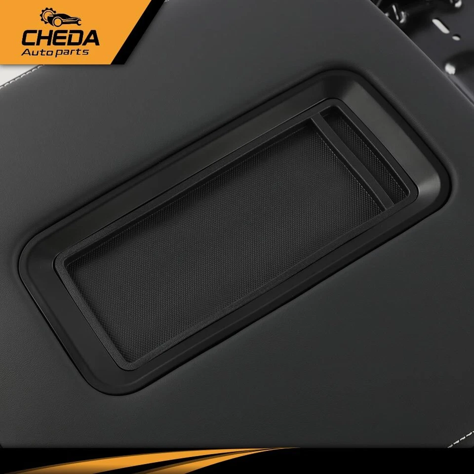 Tapa de reposabrazos de consola central de cuero negra apta para Tahoe Yukon Suburban 2015-2019 Foto 4 de 4