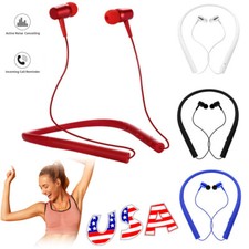 Wireless Bluetooth Headset Music Earphone Hands-free Sport Neckband Earpieces