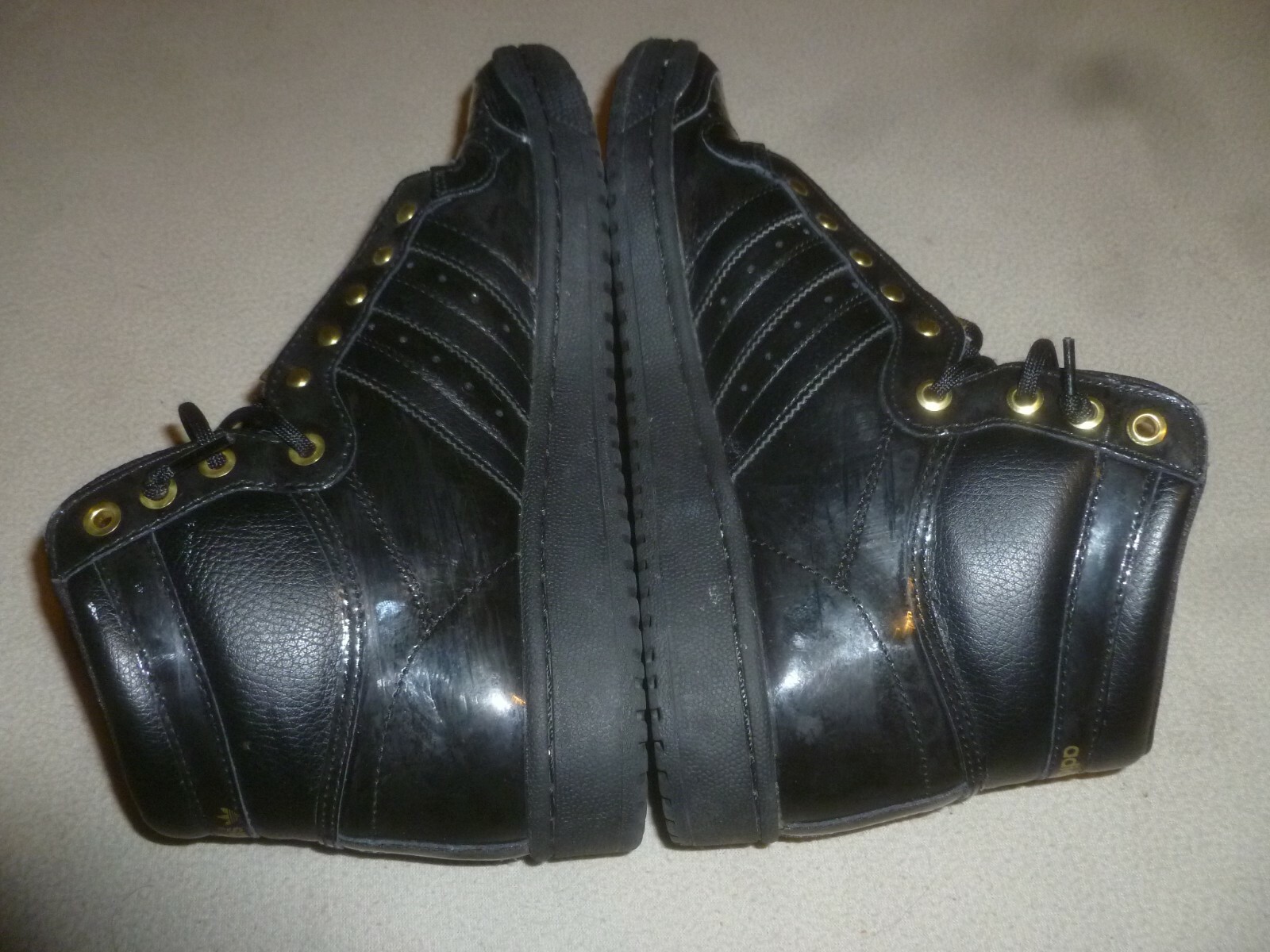 ADIDAS TOP TEN HI SHOES BLACK GOLD ART MENS SNEAKERS … Gem