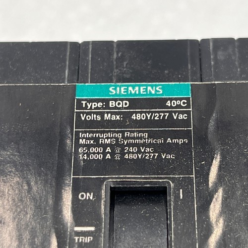 Siemens - BQD370 - Molded Case Circuit Breaker - 70A, 3-Phases, 480V - 第 2/10 張圖片