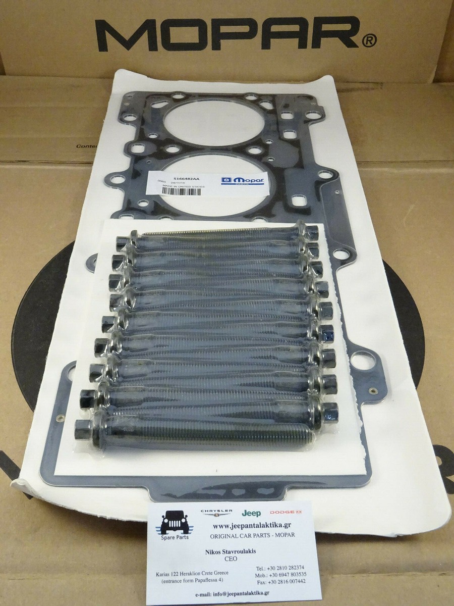 Head Gasket Set & Bolts Kt Water Pump For 2004-2007 Dodge Dakota