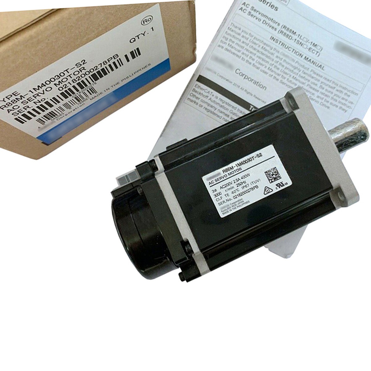 R88M-1M10030T-BS2 | Omron 1S Servo Motor, 100 W, 230 V, Screw
