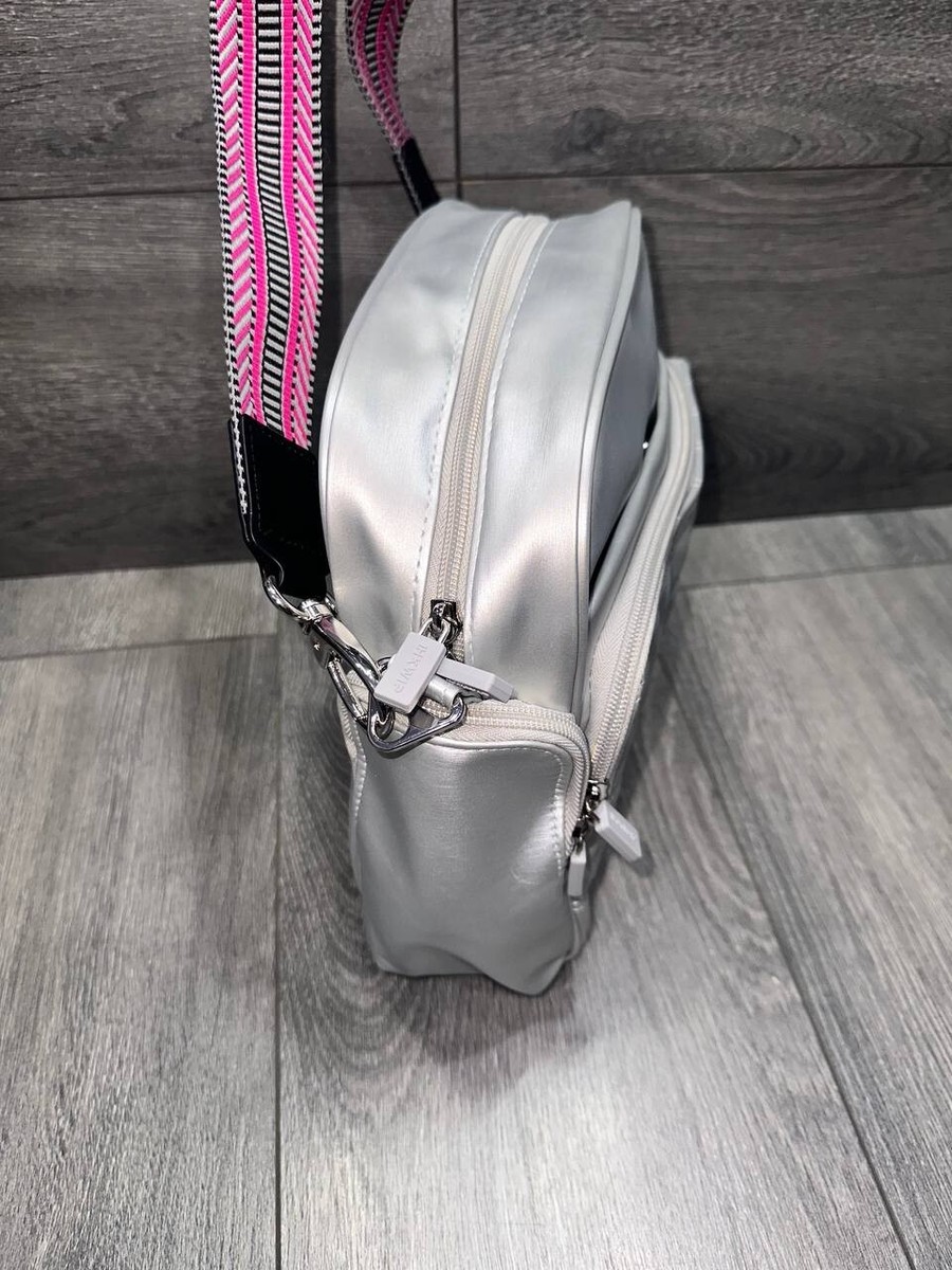 ★Wai Kei★ Check cross bag gray YK23FWAC10 Kijun Navy Check Sacoche Bag | REVERSIBLE