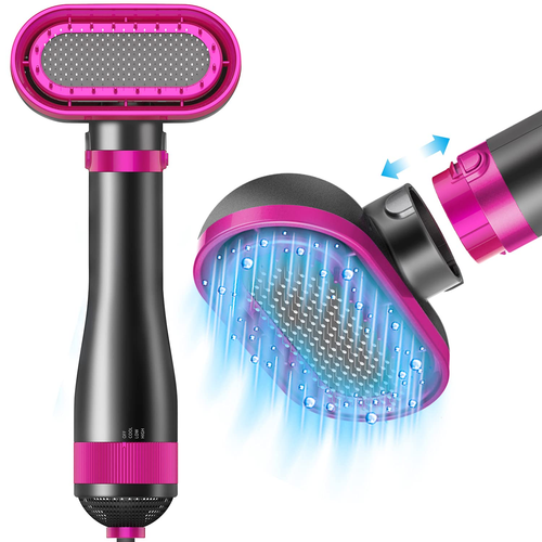 Hair Dryer Brush for Small/Medium Dog & Cat, 2 in 1 Pet Grooming Dryer, 2 Heat S