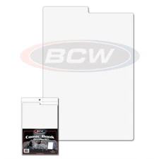 Pack of 25 BCW Tabbed White Comic Book Dividers - 7 1/4 X 10 3/4 separators