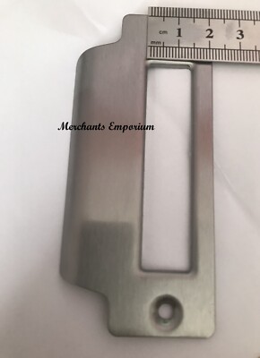 LEICHTE KRATZER Türschlag Einsteckriegel Halteriegel Edelstahl 10 cm x 4,5 cm