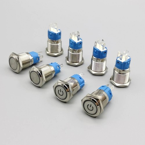 Push Button Switch Self locking LED Power 16mm Type On-off 5V 12V 24V 220V - Picture 32 of 75