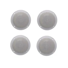 Herdio Waterproof Marine Boat Speakers Flush Mount In Wall Ceiling Speaker 2Pais