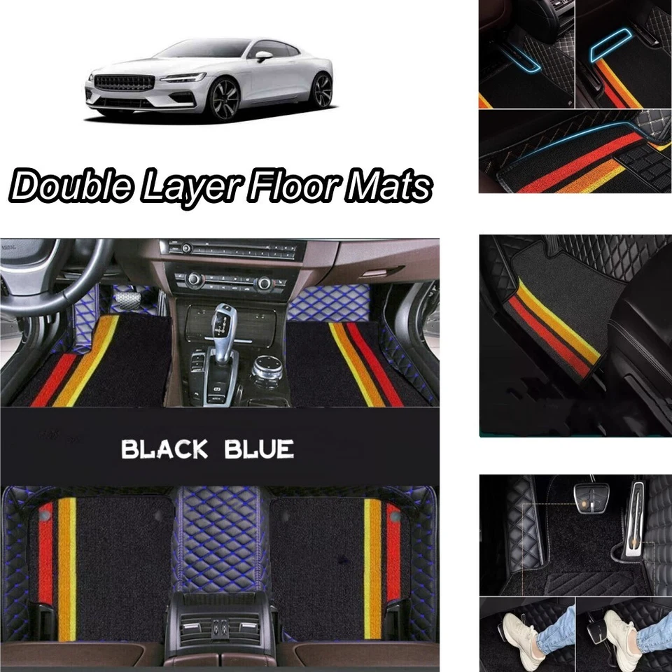 For Volkswagen Car Floor Mat Double Layer Luxury All-seasons Set Right/Left Hand — 第 2/4 张图片